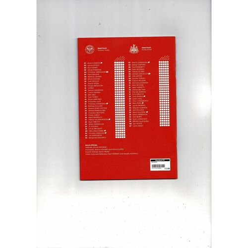2023/24 Brentford v Newcastle United Football Programme