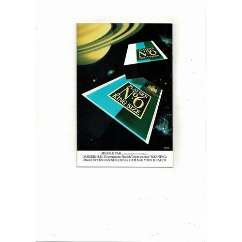 1981 England v Scotland Football Programme White Cover