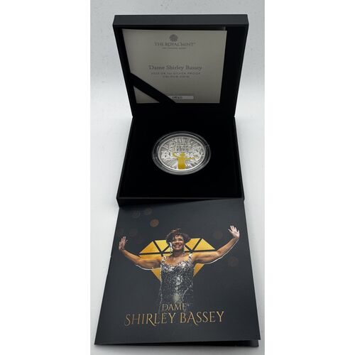 2023 1 ounce silver proof coin ‘Shirley Bassey’