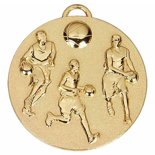 Target Basketball Action Medal 50mm (2")