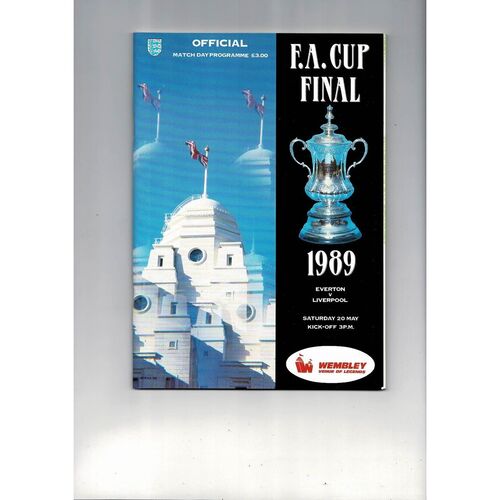 1989 Everton v Liverpool FA Cup Final Football Programme