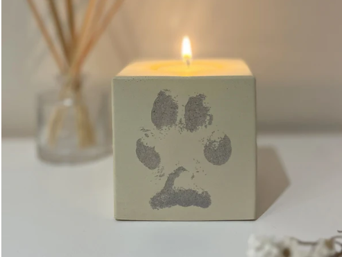 Personalised Citrine Candle Holder