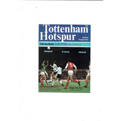 Tottenham Hotspur v Altrincham FA Cup Football Programme 1978/79