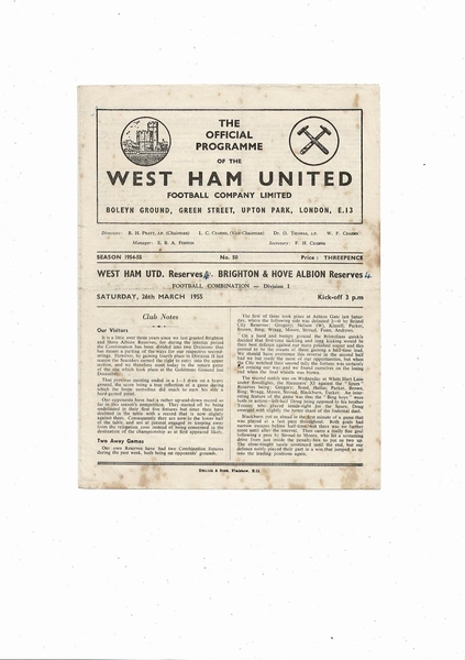 Many more Football Programmes listed today