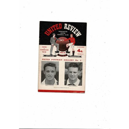 1955/56 Manchester United v Sunderland Football Programme