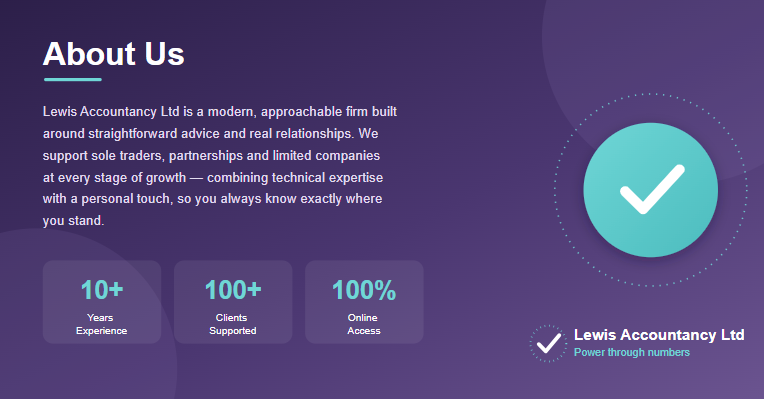 About us | Lewis Accountancy Ltd