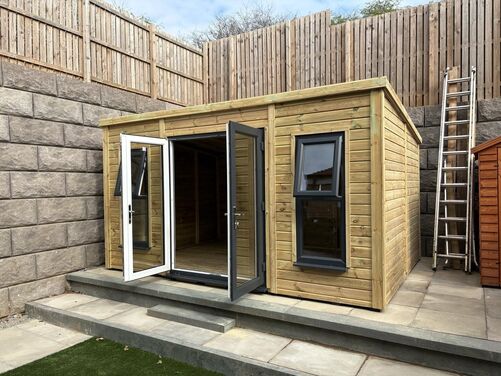 #PVC099 14x10 Pent Summer House