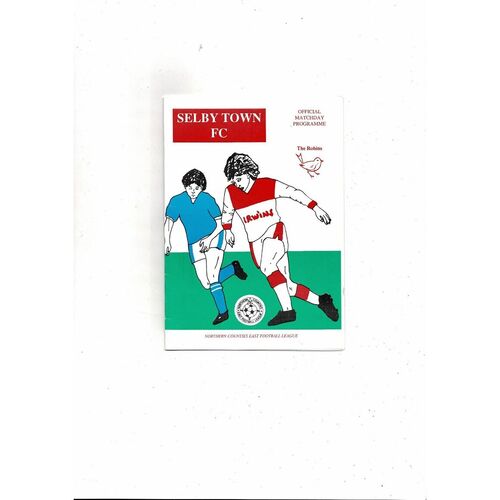 Selby Town v Doncaster Rovers & Barnsley Friendly Football Programme 1992/93