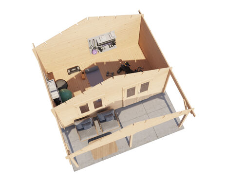 500cm x 300cm + 200cm Front Canopy