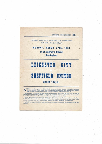 Many more Football Programmes listed today