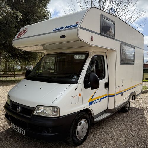 EuraMobil 500S Compact 4 Berth Motorhome Fiat Ducato 2003 2.3TD Only 63894 miles