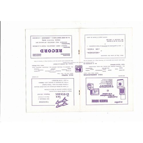 1976/77 Anderlecht v Napoli European Cup Winners Cup Semi Final Football Programme