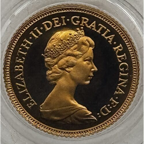 1980 Queen Elizabeth 11 proof gold half sovereign