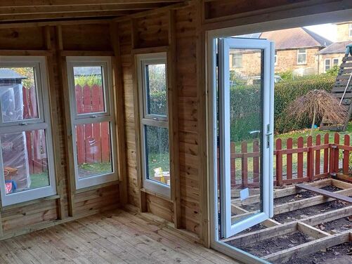 #PVC085 16x10 Pent Summer House