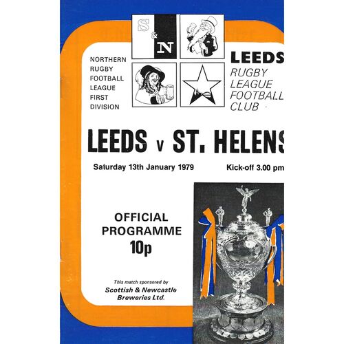 1978/79 Leeds v St. Helens (13/01/1979) Rugby League Programme