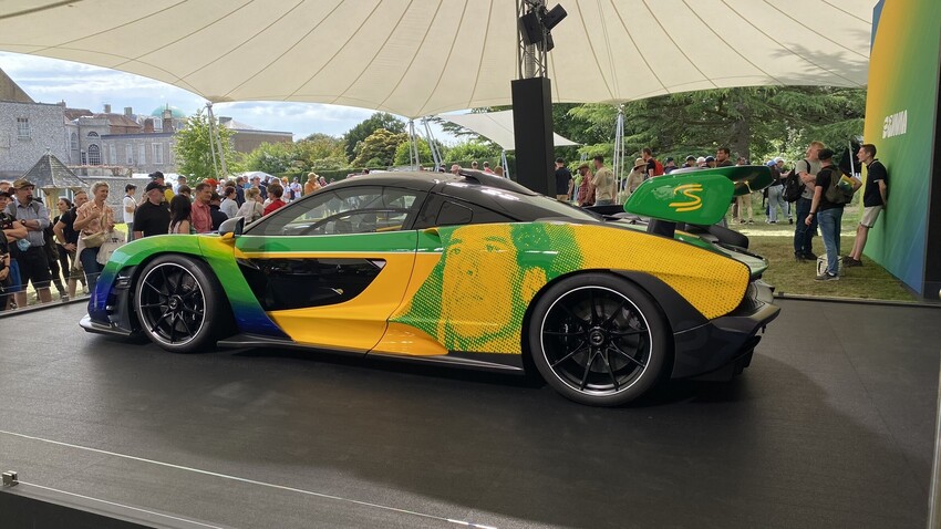 McLaren Senna Sempre on display at Goodwood Festival of Speed.