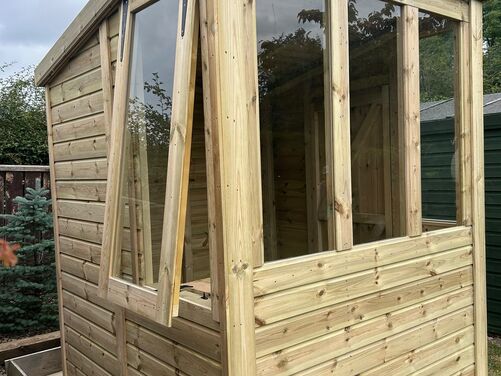 6x6 Pent Potting Shed