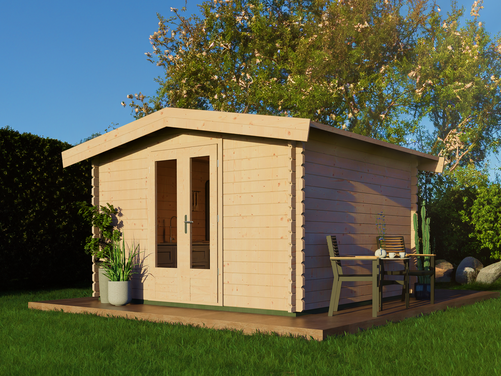 3.5mtr x 3.0mtr Apex Log Cabin Style building