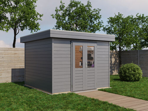 3.0mtr x 3.0mtr 28mm walled Flat Roof Cabin