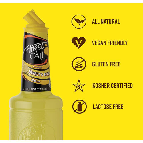 Finest Call Sweet & Sour Premium Mixer for Cocktails - 1 Litre