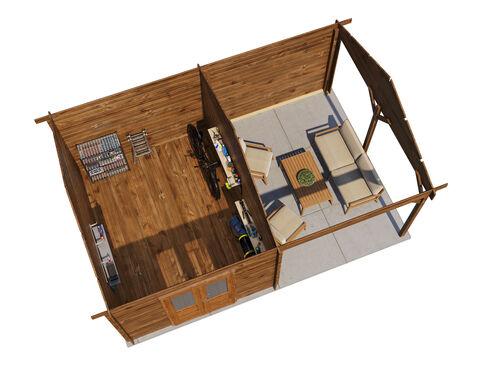 300cm x 400cm + 300cm Veranda