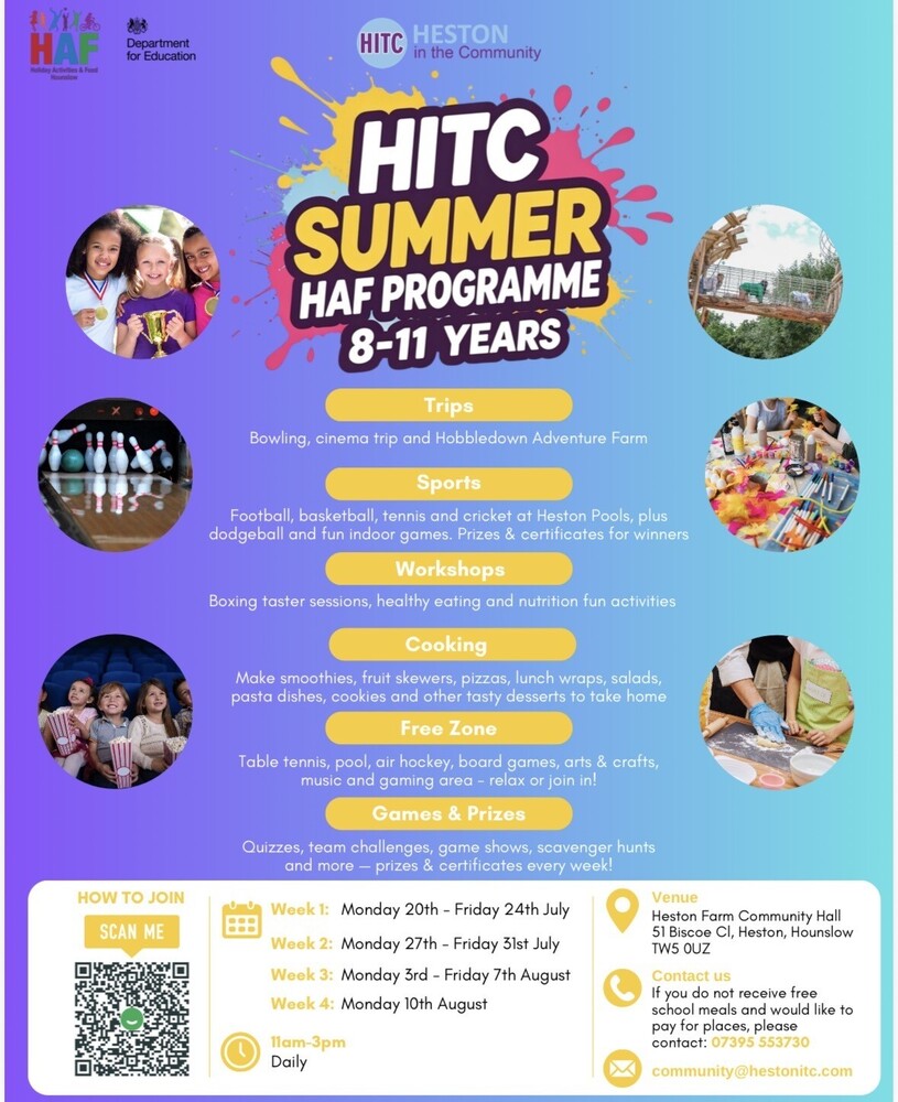 Primary Age Summer HAF | Heston In The Community 