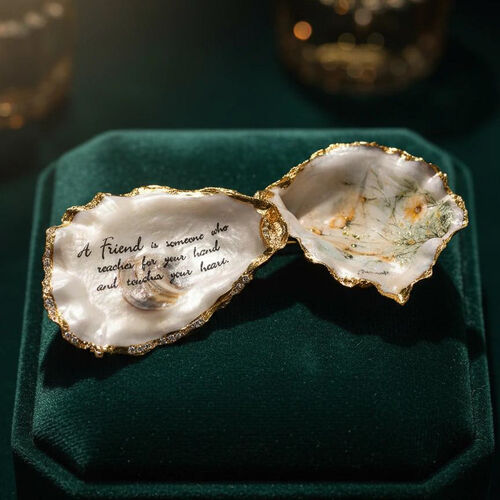 Oyster Shell Ring Trinket Boxes