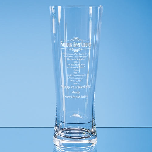 Large Handmade Beer Glass 0.7ltr