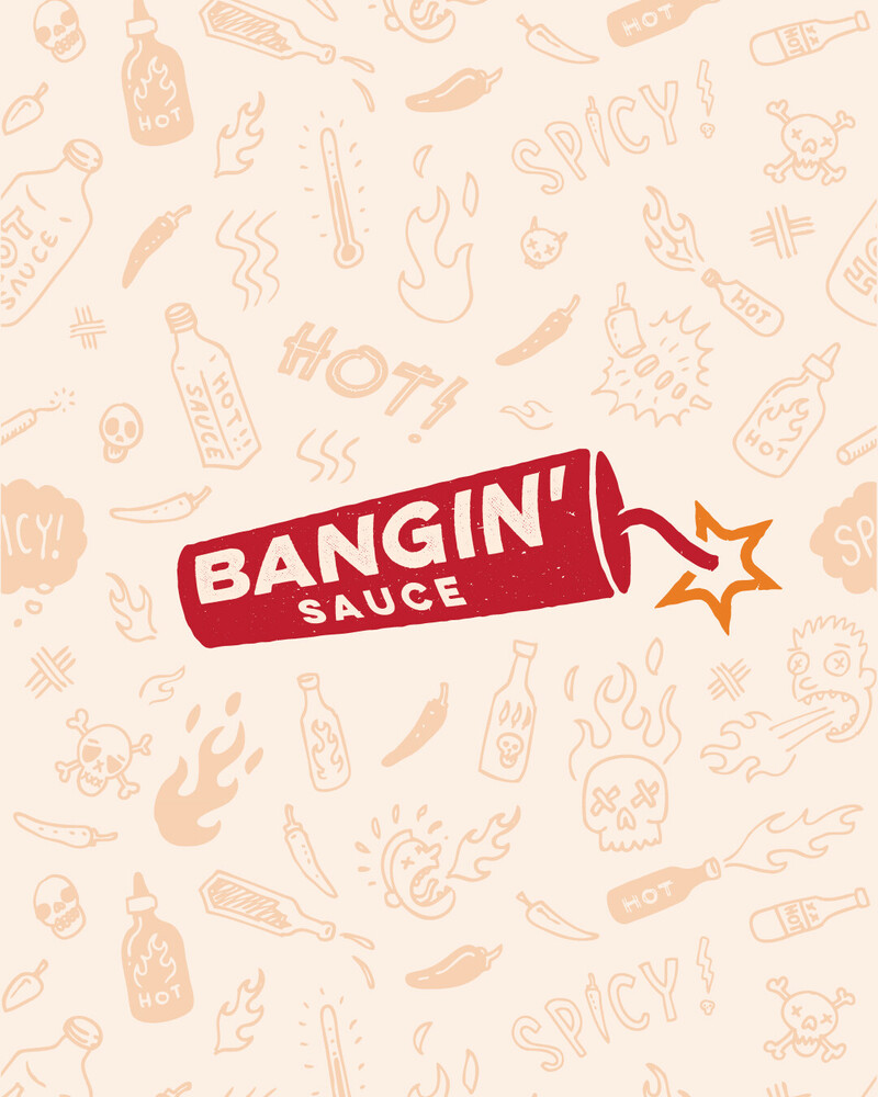 webfactorys redesign of Bangin' Sauce from the apprentice