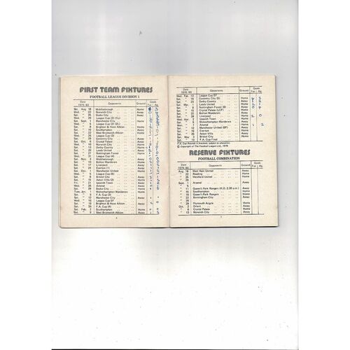 Tottenham Hotspur Football Handbook 1979/80