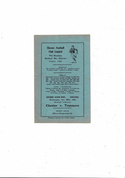 More Football Programmes being listed today