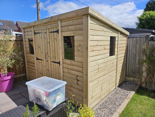 10x8 Pent Shed