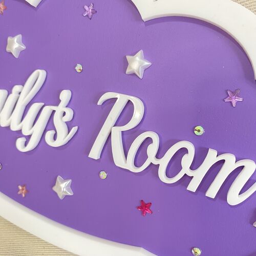 Girls CLOUD door sign