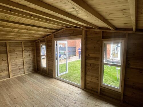 #PVC107 18x10 Apex Reverse Summer House