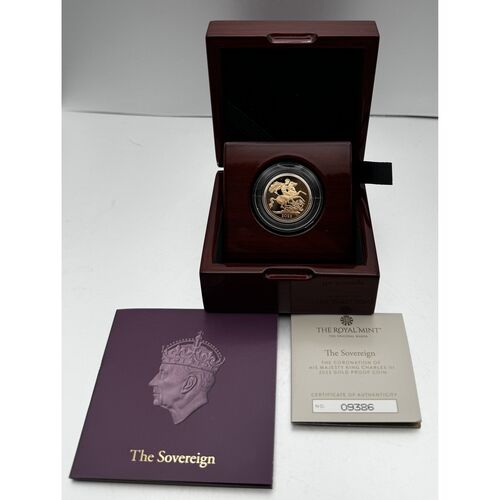 2023 Coronation King Charles III Proof Gold Sovereign