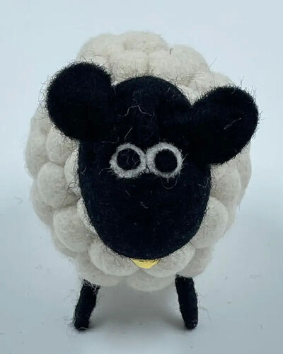 White Pompom Sheep Decoration