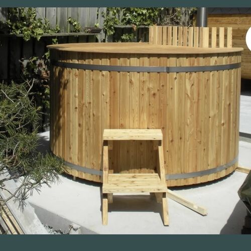 6ft round wooden hot tub Copy