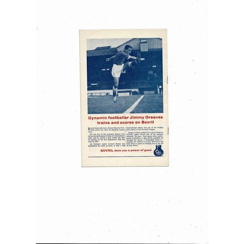 1959 England v Sweden Football Programme