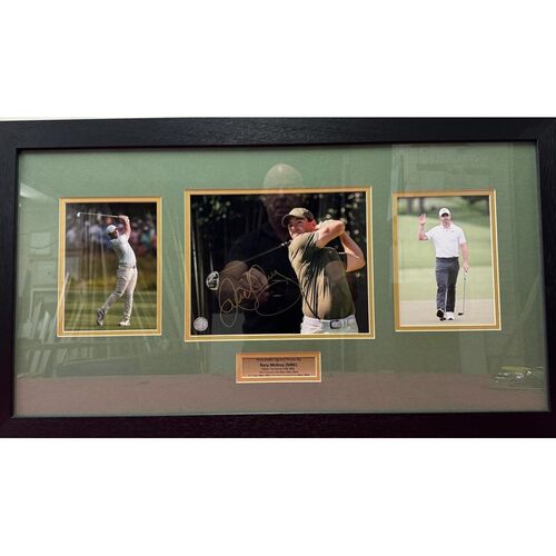 Rory McIlroy Hand signed Montage