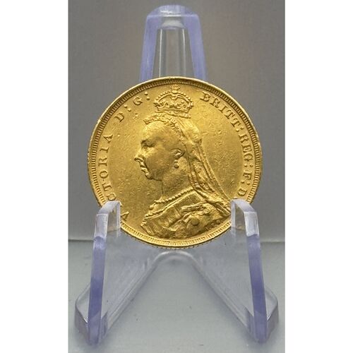 1890 Queen Victoria full gold sovereign