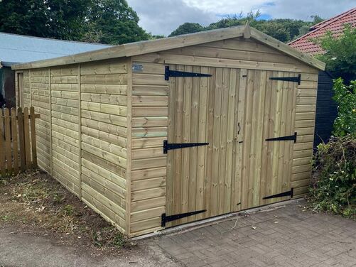 #A082 20x10 Apex Shed Garage