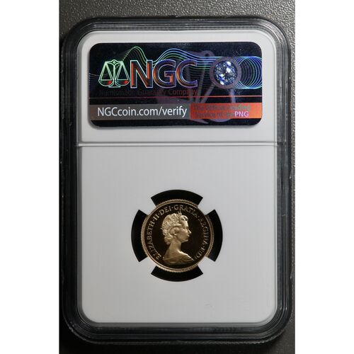 1980 Queen Elizabeth 11 gold proof half sovereign