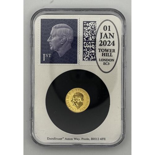 2024 KC111 gold date stamped 1/10th Britannia