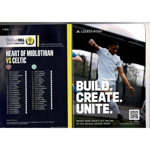 2019 Hearts v Celtic Scottish Cup Final Football Programme