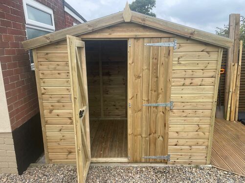 8x6 Apex Reverse Shed
