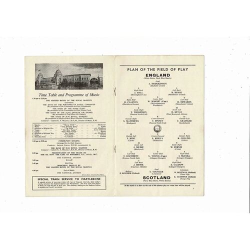 1958 England v Scotland Amateur International Football Programme