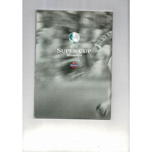 1999 Manchester United v Lazio Super Cup Final Football Programme