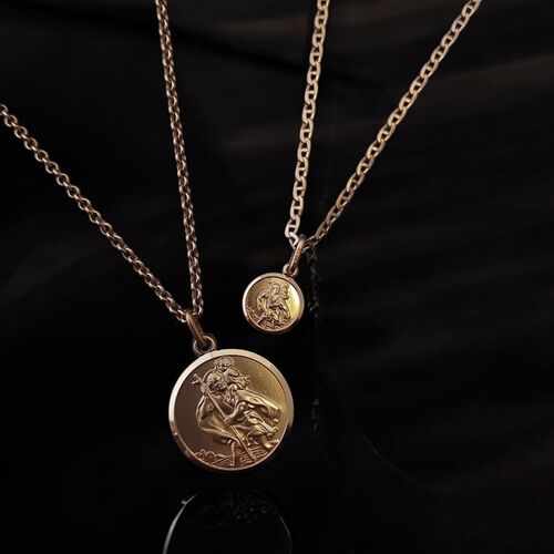 9ct gold St. Christopher pendant