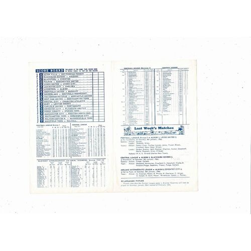 West Bromwich Albion v Sheffield United Central League Football Programme 1965/66