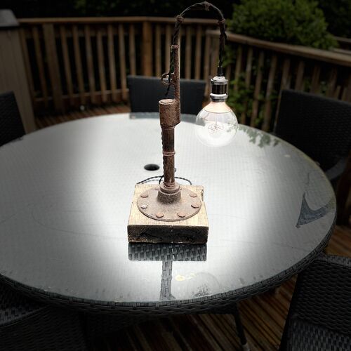 Large Antique Gaff Lamp